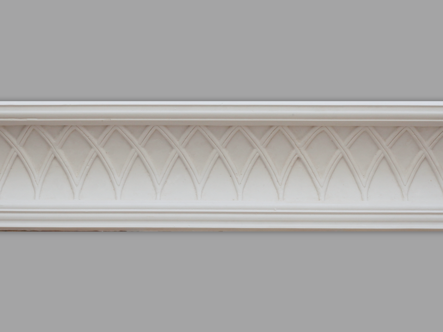 Cornice London Store Cornice CL-R07 Medium weave design Enriched Regency plaster cornice image 1