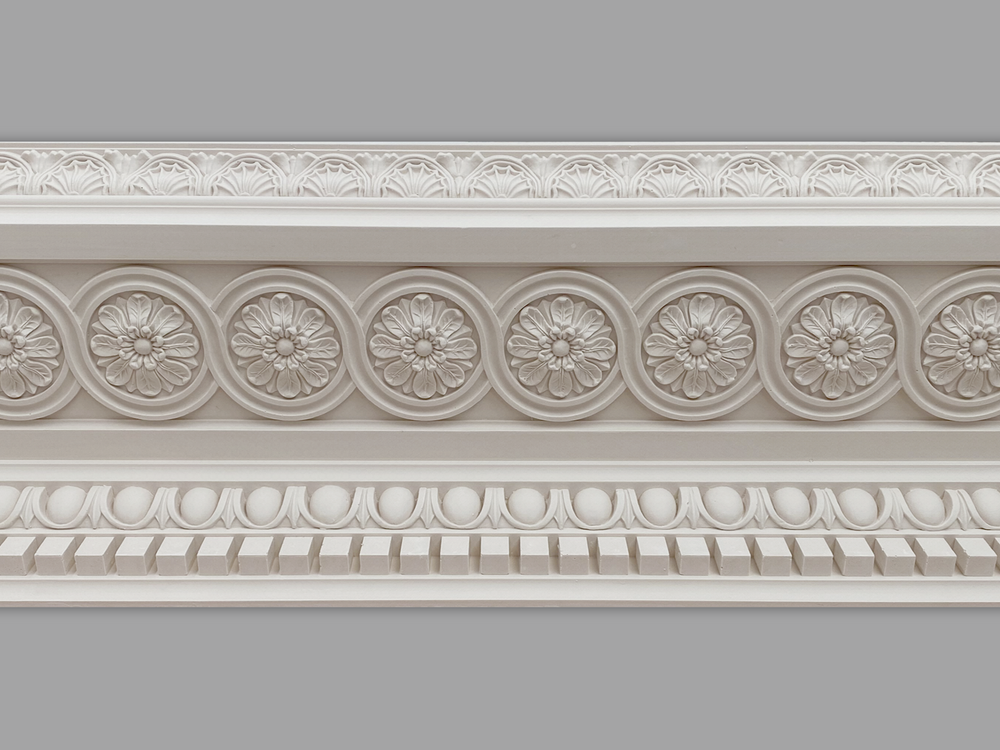 Cornice London Store Cornice CL-RCC18 Large guilloche enriched Regency plaster cornice image 1