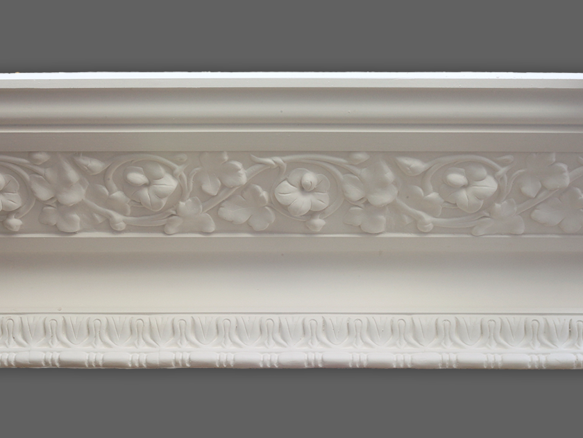 Cornice London Store Cornice CL-V11 Large Floral Lilly enriched Victorian plaster cornice image 8