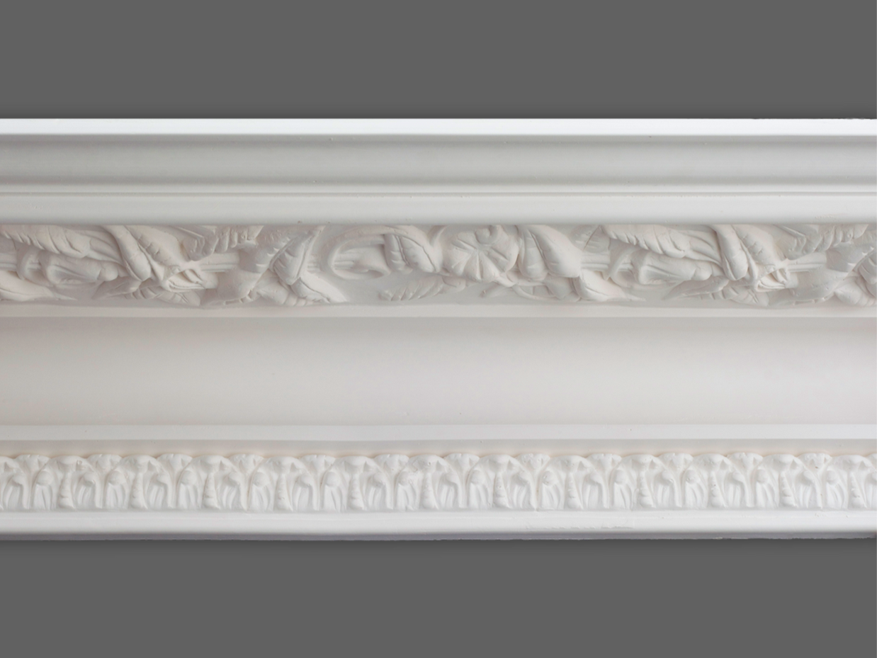 Cornice London Store Cornice CL-V21 Large Floral Lilly enriched Victorian plaster cornice image 10