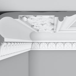Cornice London Store Cornice CL-V21 Large Floral Lilly enriched Victorian plaster cornice image 4