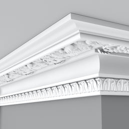 Cornice London Store Cornice CL-V21 Large Floral Lilly enriched Victorian plaster cornice image 5
