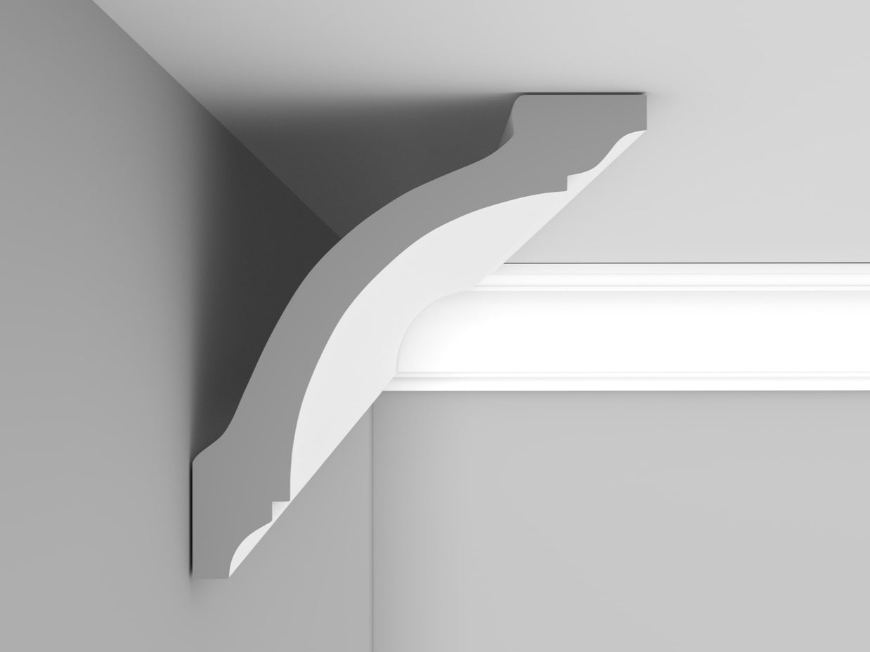 Cornice London Store Cornice CL-VE03 medium Victorian Edwardian plain plaster cornice image 2