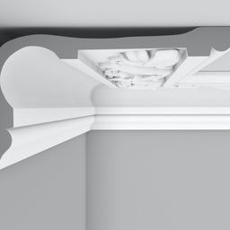 Cornice London Store Cornice CL-VE20 Large Floral Lilly Enriched Victorian Edwardian plaster cornice image 2