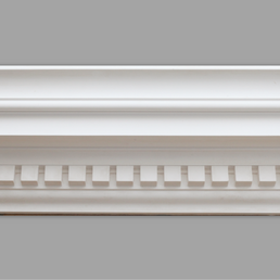 Cornice Store CL-CC01 large Classic Dentil Block Plaster Cornice image 2. The Cornice Store Plaster Cornice Collection