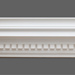 Cornice Store CL-CC01 large Classic Dentil Block Plaster Cornice image 9. The Cornice Store Plaster Cornice Collection