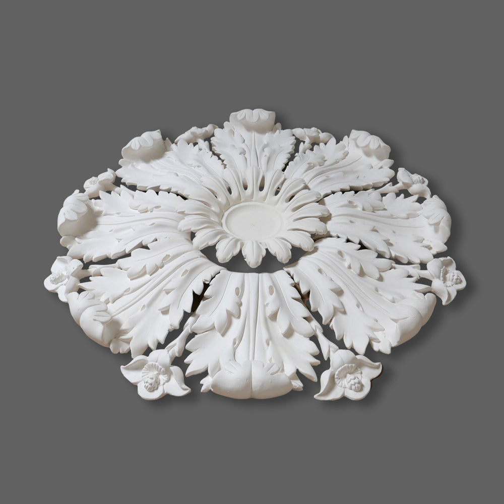 CL-CR32 Large Regency-Victorian individual Floral Leaf Plaster Ceiling Rose. image 12