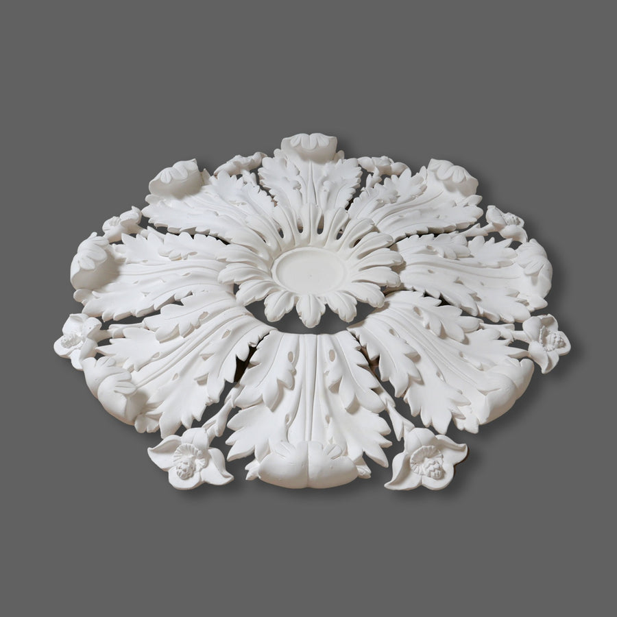 CL-CR32 Large Regency-Victorian individual Floral Leaf Plaster Ceiling Rose. image 12