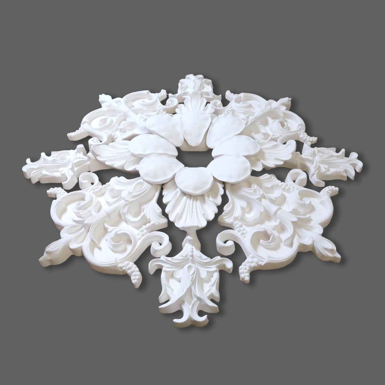 CL-CR28 Large Victorian-Edwardian individual Floral Leaf Plaster Ceiling Rose. The Cornice Store. Image 12
