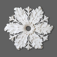 CL-CR35 Large Regency, Victorian, Edwardian individual Floral Leaf Plaster Ceiling Rose. The Cornice Store. Image 1