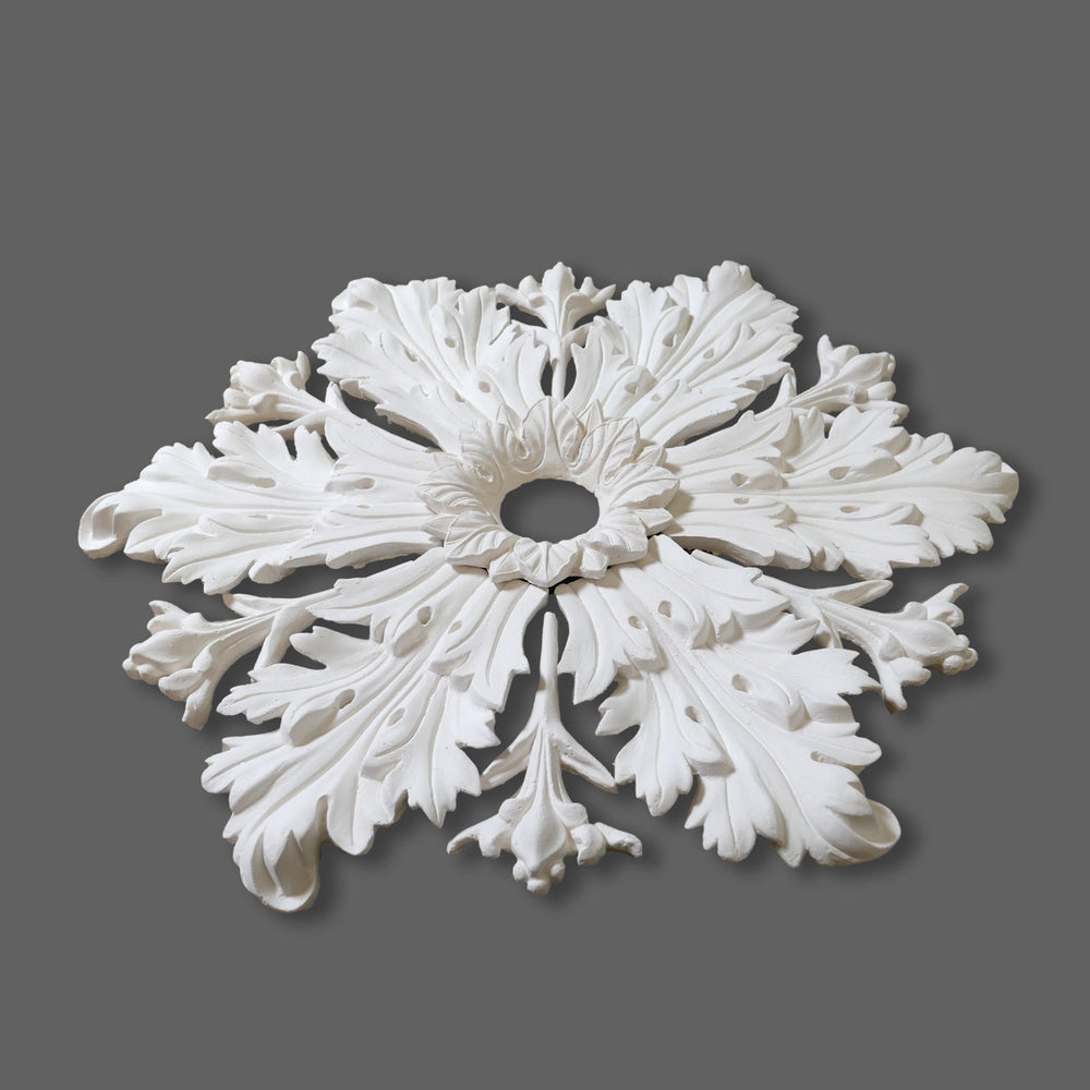 CL-CR35 Large Regency, Victorian, Edwardian individual Floral Leaf Plaster Ceiling Rose. The Cornice Store. Image 12