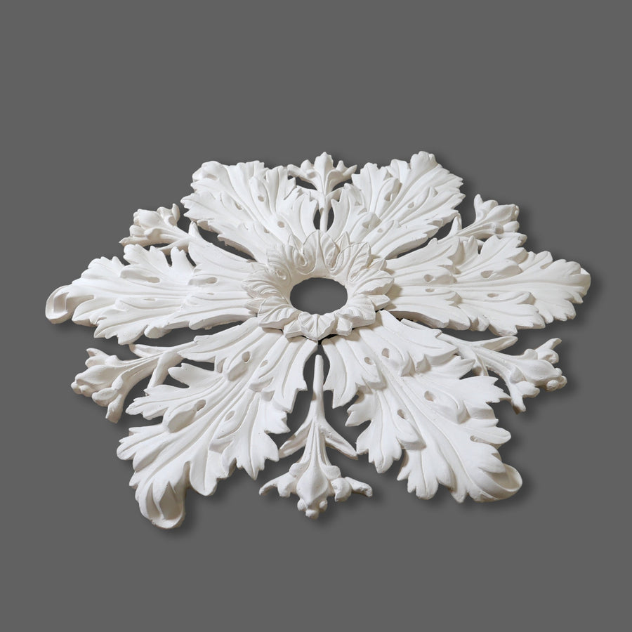 CL-CR35 Large Regency, Victorian, Edwardian individual Floral Leaf Plaster Ceiling Rose. The Cornice Store. Image 12