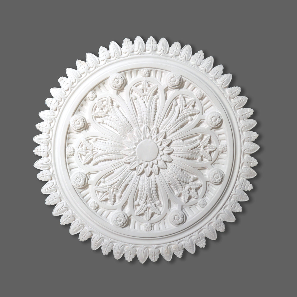 CL-CR39 Medium Victorian/Edwardian Floral Plaster Ceiling Rose, handmade by Artisans from our London workshop. Image 1