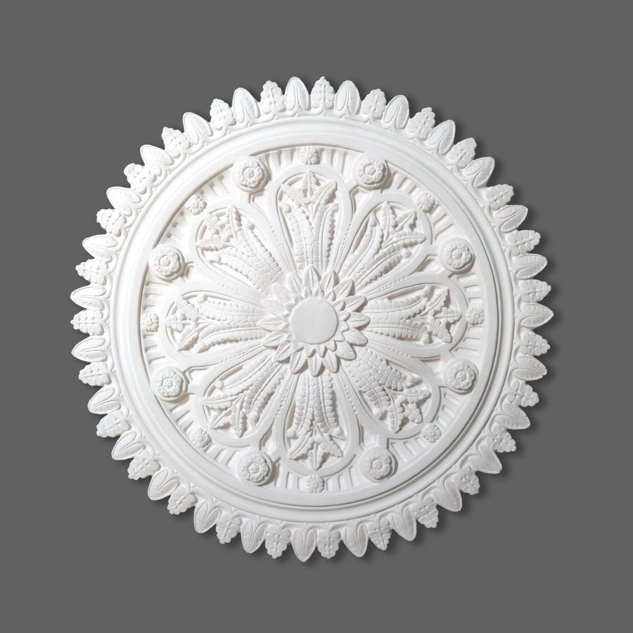 CL-CR39 Medium Victorian/Edwardian Floral Plaster Ceiling Rose, handmade by Artisans from our London workshop. Image 1