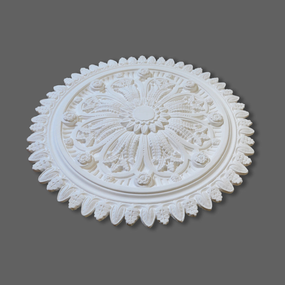 CL-CR39 Medium Victorian/Edwardian Floral Plaster Ceiling Rose, handmade by Artisans from our London workshop. Image 1