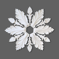 CL-CR31 Large Regency/Victorian/Edwardian individual Floral Leaf Plaster Ceiling Rose. The Cornice Store. Image 1