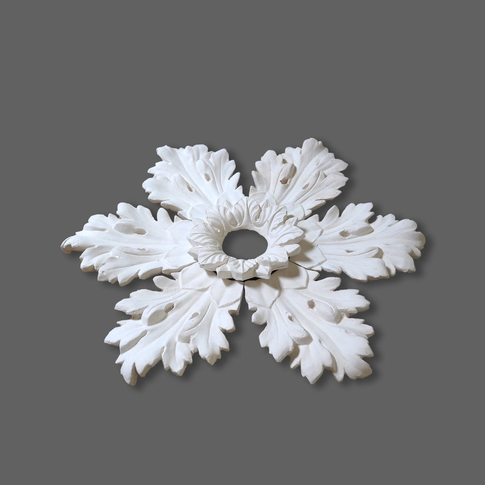 CL-CR36 Medium Regency, Victorian, Edwardian individual Floral Leaf Plaster Ceiling Rose. The Cornice Store. Image 12