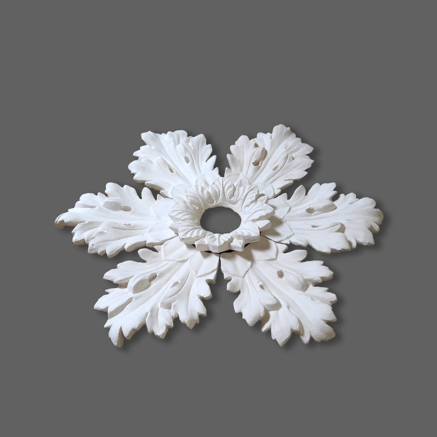 CL-CR36 Medium Regency, Victorian, Edwardian individual Floral Leaf Plaster Ceiling Rose. The Cornice Store. Image 12