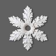 CL-CR40 Medium Regency/Victorian/Edwardian individual Floral Leaf Plaster Ceiling Rose. The Cornice Store. Image 1