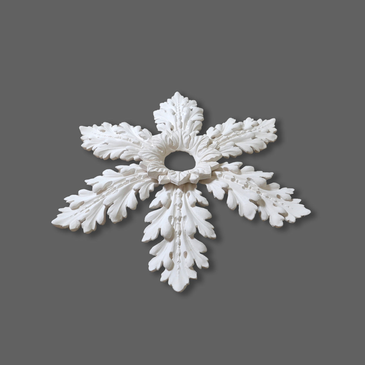 CL-CR40 Medium Regency/Victorian/Edwardian individual Floral Leaf Plaster Ceiling Rose. The Cornice Store. Image 12