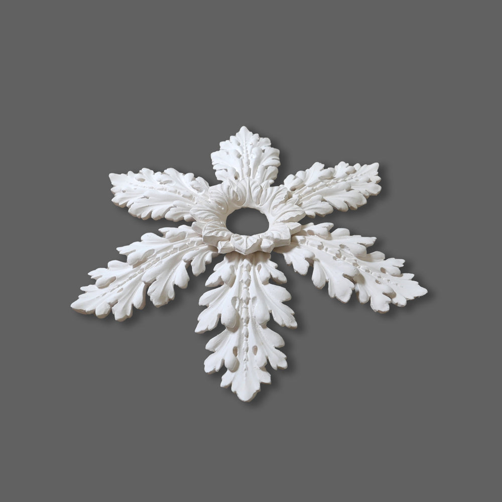 CL-CR40 Medium Regency/Victorian/Edwardian individual Floral Leaf Plaster Ceiling Rose. The Cornice Store. Image 12