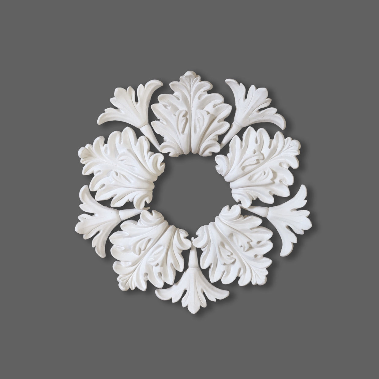 Cornice Store London small Enriched plaster leaf Ceiling Rose CL-CR27 image 1