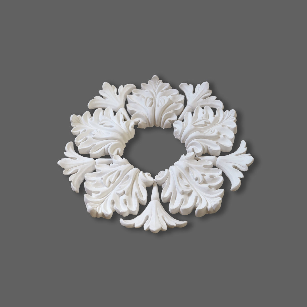 Cornice Store London small Enriched plaster leaf Ceiling Rose CL-CR27 image 2