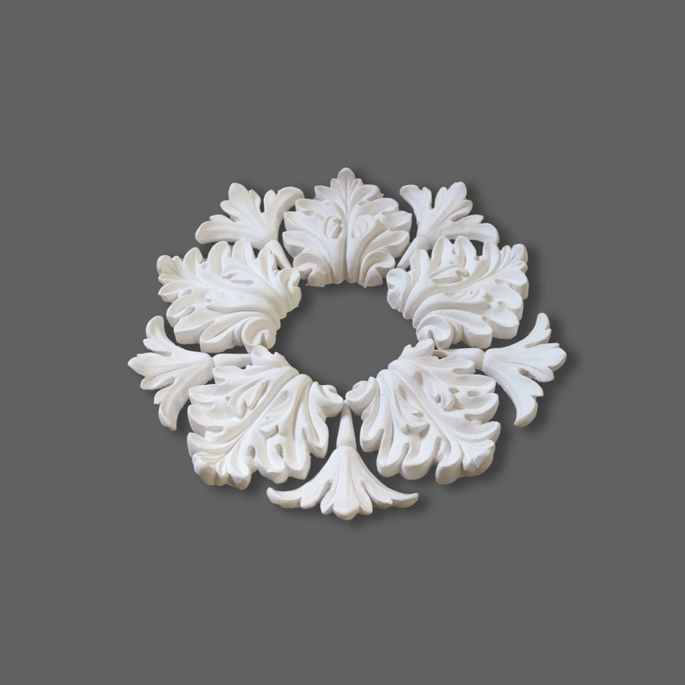CL-CR27 Small Victorian/Edwardian individual Floral Leaf Plaster Ceiling Rose. image 12