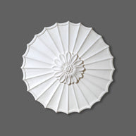 CL-CR33 Medium Regency Floral Leaf Plaster Ceiling Rose. The Cornice Store, handmade by Artisans from our London workshop. i1