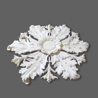 CL-CR48 Medium Regency, Victorian, Edwardian individual Floral Leaf Plaster Ceiling Rose. The Cornice Store. Image 12