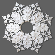 CL-CR09 Large Victorian-Edwardian individual Floral Leaf Plaster Ceiling Rose. The Cornice Store London based supplier of Plaster Cornice & Ceiling Roses. Delivery within 10-14 working days. image 1
