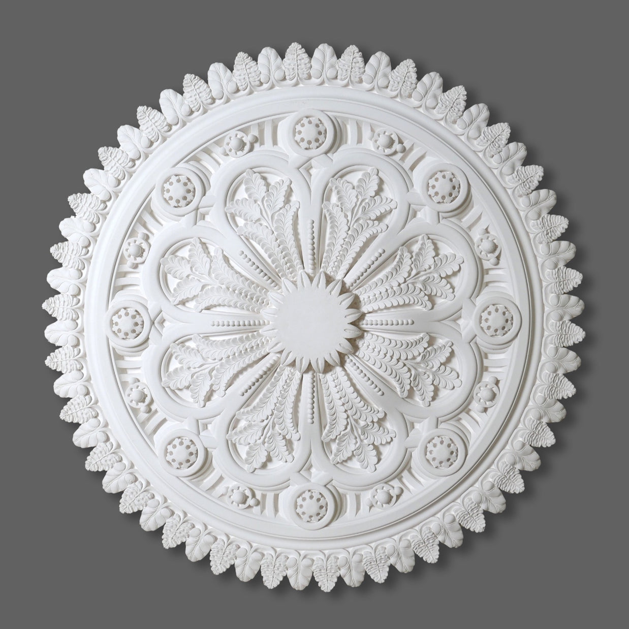 Cornice Store Large Floral Enriched plaster Ceiling Rose CL-CR01 image 16