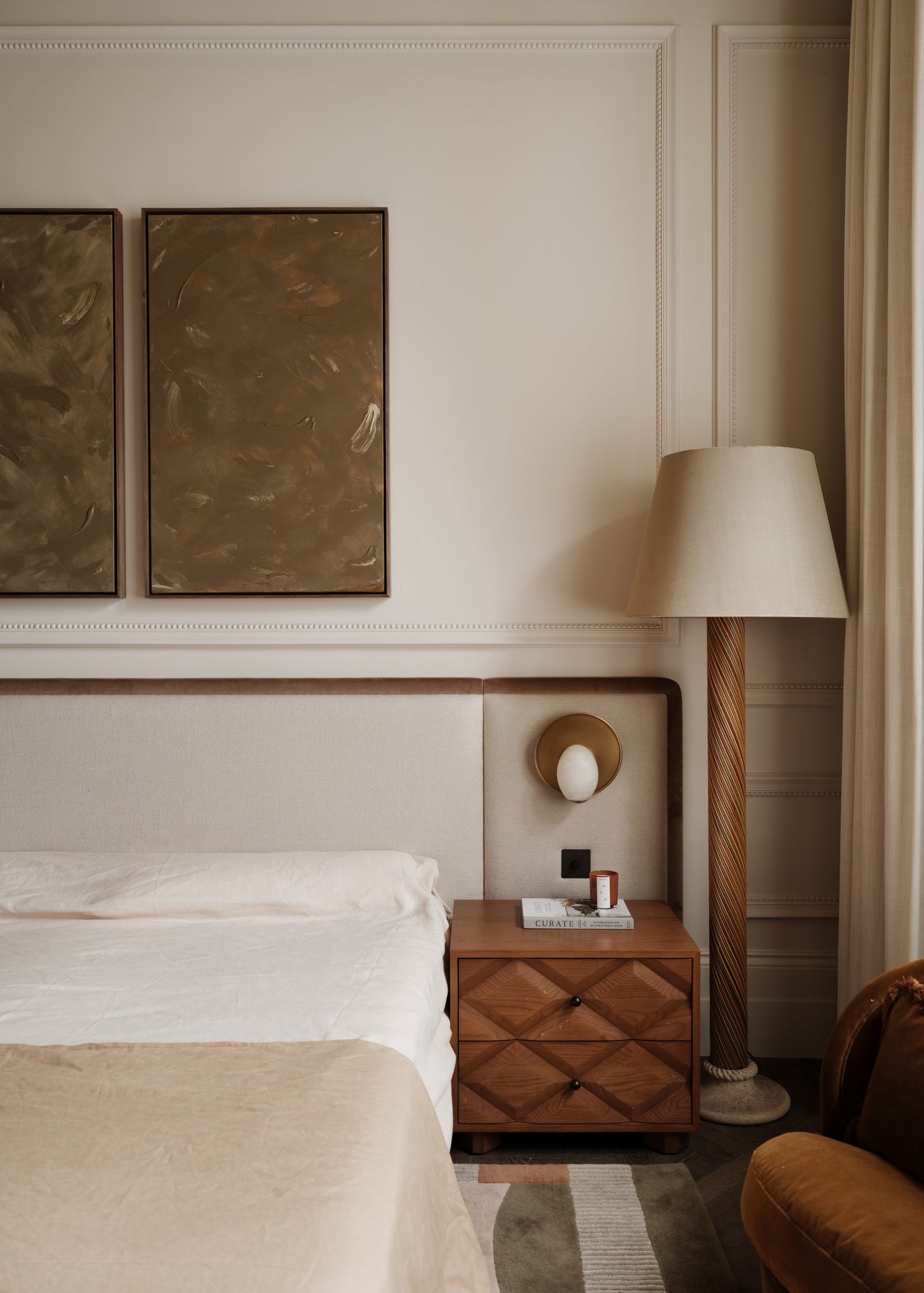 Cornice London Store Plaster Beaded Panel Moulding CL-P09 gallery image 4