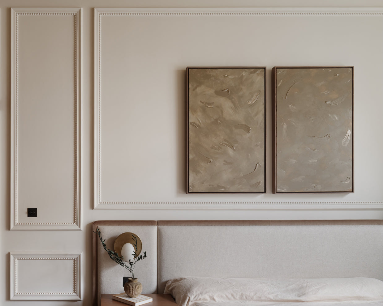 Cornice London Store Plaster Beaded Panel Moulding CL-P09 gallery image 2