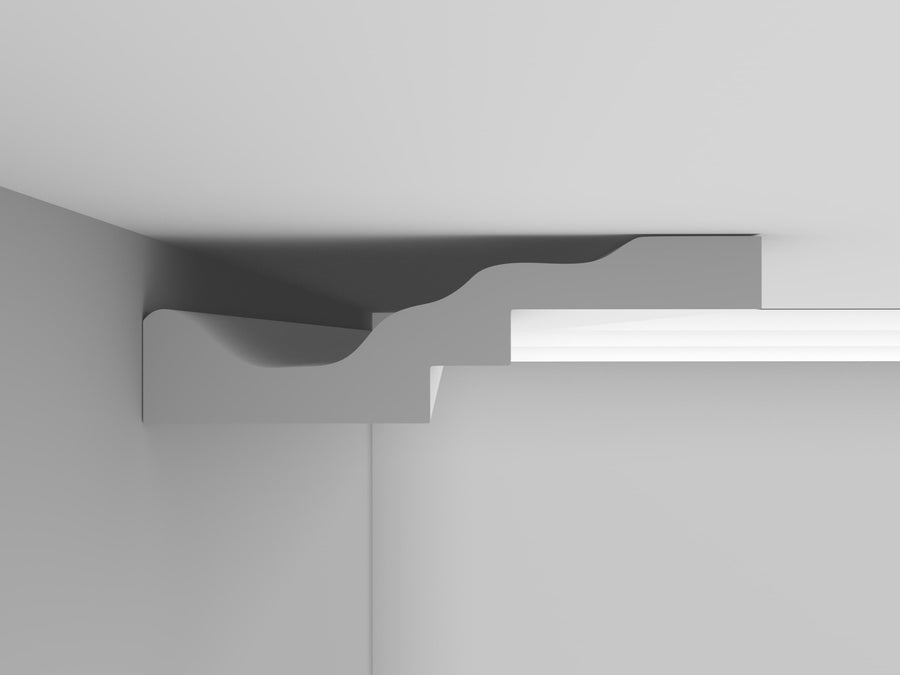 CL-A01 medium Art-Deco Plaster Cornice. The Cornice Store London based supplier of Plaster Cornice. image 12
