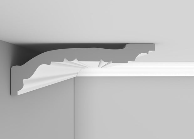 CL-RG16 Medium Regency/Georgian Cornice. Projection: 185mm. Height: 57mm.