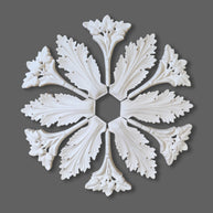 CL-CR14 Large Victorian-Edwardian individual Floral Leaf Plaster Ceiling Rose. The Cornice Store. Image 1