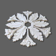 CL-CR14 Large Victorian-Edwardian individual Floral Leaf Plaster Ceiling Rose. The Cornice Store. Image 2