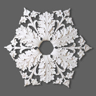 CL-CR23 Large Victorian-Edwardian individual Floral Leaf Plaster Ceiling Rose. The Cornice Store.  Image 1