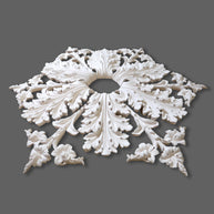 CL-CR23 Large Victorian-Edwardian individual Floral Leaf Plaster Ceiling Rose. The Cornice Store.  Image 12