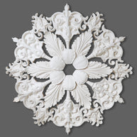 CL-CR25 Large Victorian-Edwardian individual Floral Leaf Plaster Ceiling Rose. The Cornice Store. Image 1