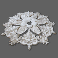 CL-CR25 Large Victorian-Edwardian individual Floral Leaf Plaster Ceiling Rose. The Cornice Store. Image 12