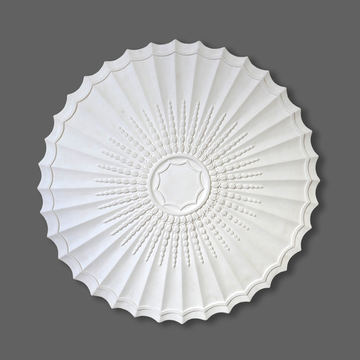 CL-CR16 Large Adams/Regency Floral Plaster Ceiling Rose. The Cornice Store, handmade by Artisans from our London workshop. 1image 1