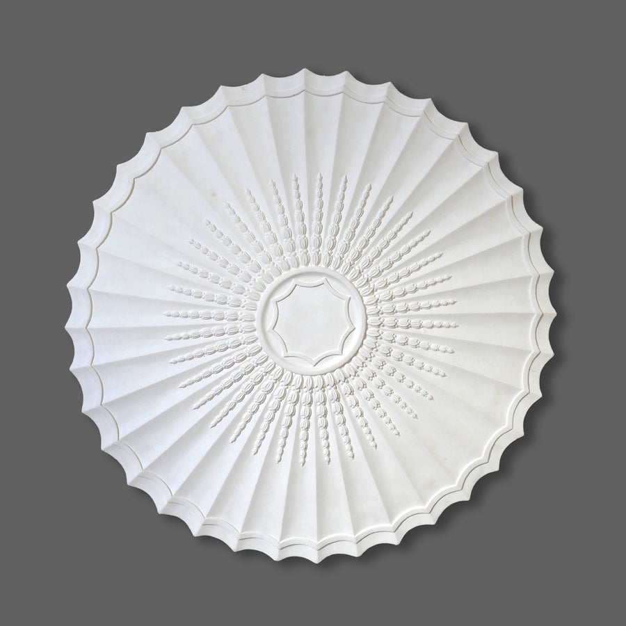 CL-CR16 Large Adams/Regency Floral Plaster Ceiling Rose. The Cornice Store, handmade by Artisans from our London workshop. 1image 1